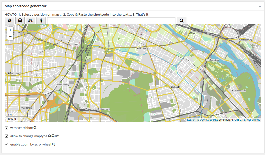 Map plugin for wordpress
