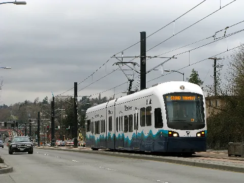 1 Car Link Train Near Walden Street