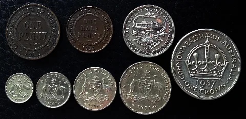 1910S To 1930S Imperial Australian Coins