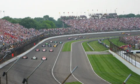 2007 Indianapolis 500 Starting Field Formation Before Start