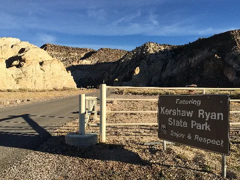 2015 01 15 15 21 40 Sign At The Main Entrance To Kershaw Ryan State Park, Nevada