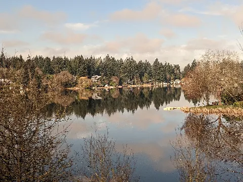 A View Up Pattinson Lake, Washington Usa