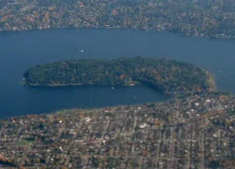Aerial View Of Seward Park, Seattle