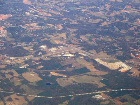 Aerial View Of The Barrow County Airport