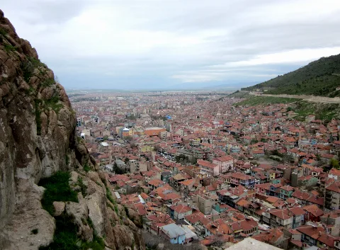 Afyon, Turkey. Old Town, Seen From Citadel Hill. Panoramio