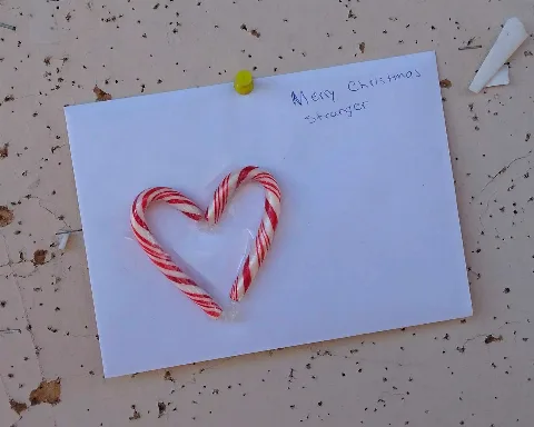 Anonymous Christmas Card Found On A Public Bulletin Board
