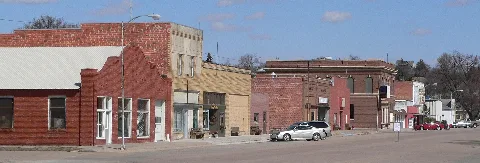 Ansley, Nebraska Downtown From Se