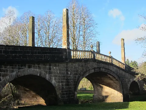 Avenue Bridge At Dumfries House On A Sunny February Day