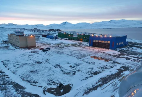 Barentsburg Heliport Overview