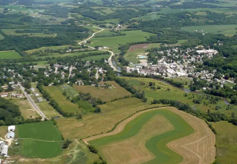City map Blanchardville