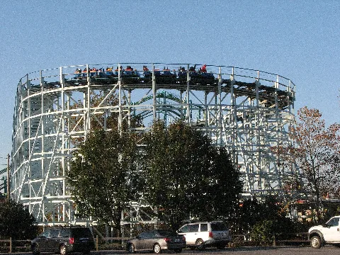 Blue Streak Turnaround From The Parking Lot