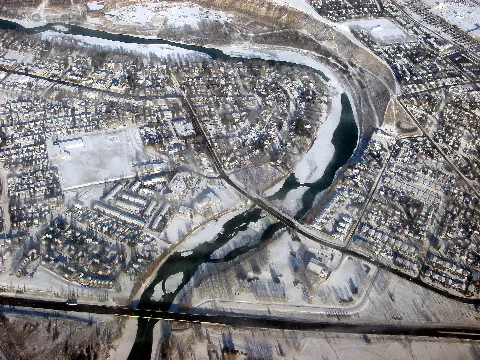 Bowness, Bow River, Bowness Rd, Highway 1