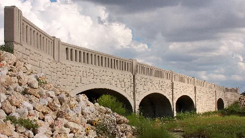 Bridge Over South Fork Brushy Creek On Mel Mathis Blvd