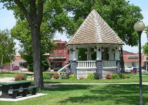 Broken Bow, Nebraska Bandstand From E