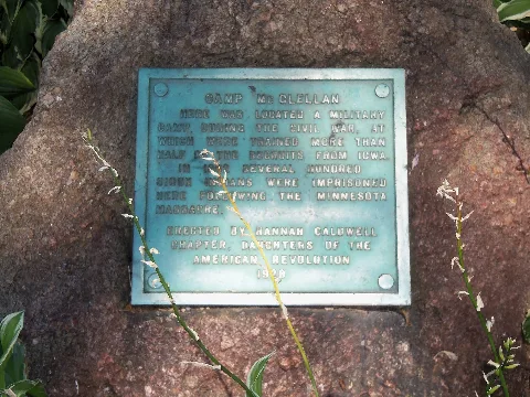 Camp Mcclellan Marker Davenport, Iowa
