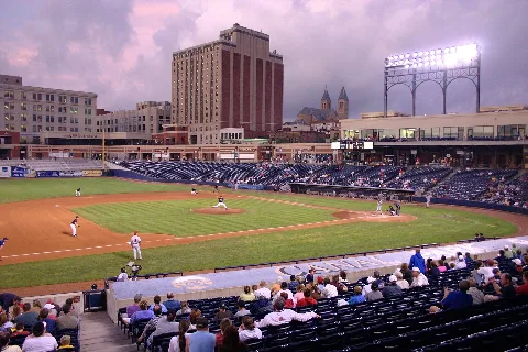 Canal Park Evening Akron Ohio 2005