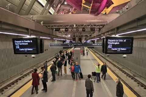 Capitol Hill Station Platform On Opening Day, March 19, 2016 01