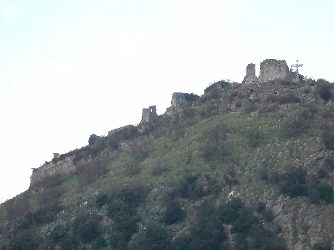 Castello Gerione, Castle Ruins In Campagna, Italy