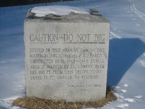 Caution Do Not Dig Radioactive Material