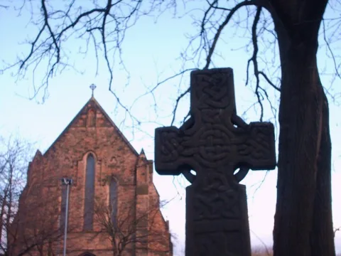 Celtic Cross At Govan Old Parish Church Geograph.org.uk 734340