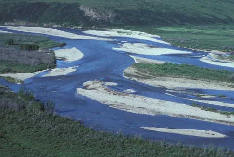Chandalar River In Summer