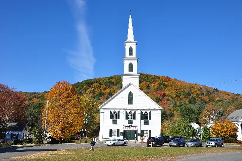 Church In Newfane, Vermont Fall 2009