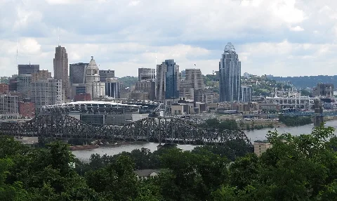 Cincinnati Skyline From Devou Park