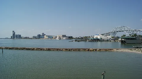 City Of Corpus Christi (View From N), Texas, Usa