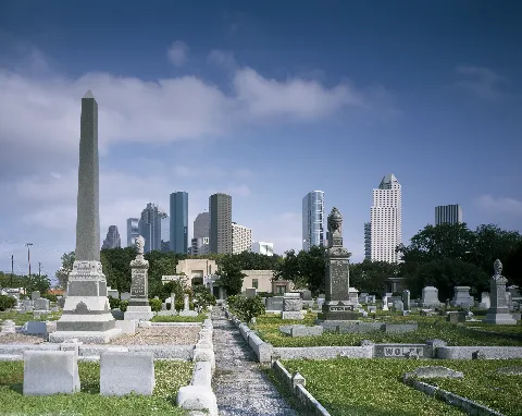 Cityscape From Beth Israel Cemetery, Houston, Texas Lccn2011630875