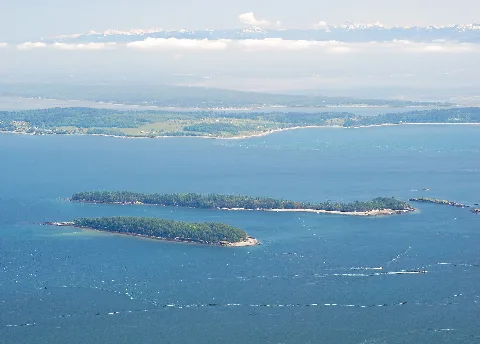 Clark Island Viewed From Mount Constitution