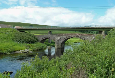 Clyde's Bridge And The Wandel Road Bridge, Lanarkshire Geograph 5470916