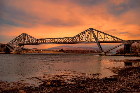 Connel Bridge At Sunset