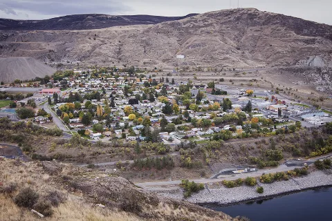 Coulee Dam, Wa From Crown Point