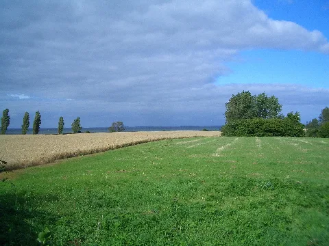 Countryside With Dark Clouds