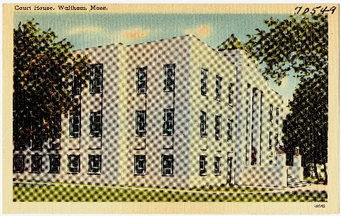 Court House, Waltham, Mass (70549)