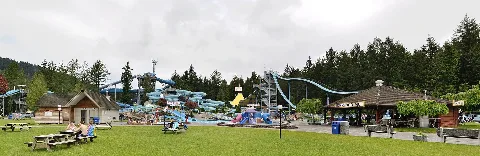 Cultus Lake Waterpark Panorama