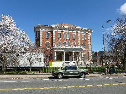 Curtis Hall Municipal Building In Jamaica Plain, Boston; West Side