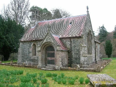 Dawyck Chapel And Porch, Scotland