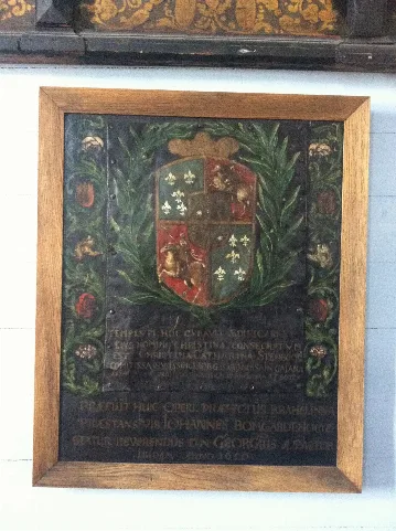 Donors Plaque In Ristiina Church, Finland. Circa 1650