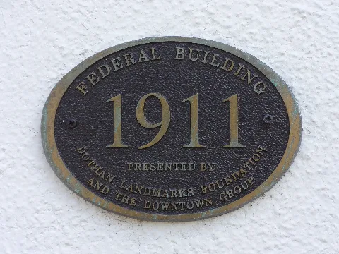 Dothan Landmarks Foundation Plaque, Federal Building And United States Courthouse