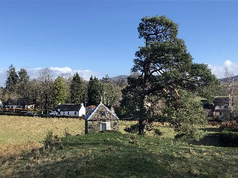 Earthquake House In Comrie On A Sunny March Day