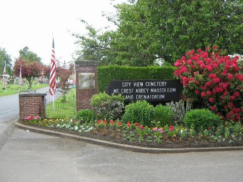 Entrance To City View Cemetery Salem Oregon 2012