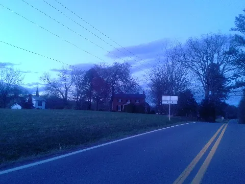 Far View Of Morven, Cartersville, Virginia, At Dusk