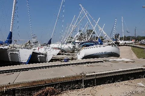Fema 38737 Boats Moved On Shore And Damaged By Hurricane Ike