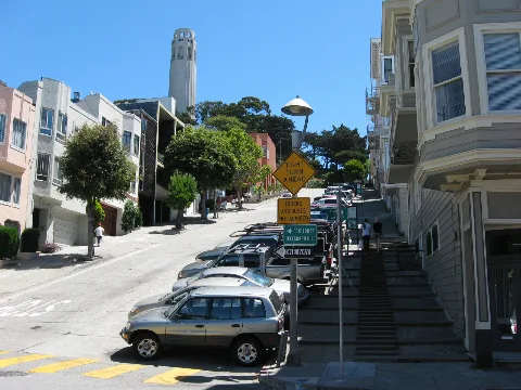 Filbertstreetandgrantavenuelookingtowardscoittowerandgarfieldelementaryschool