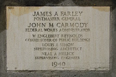 Former Alvin Tx Post Office Cornerstone