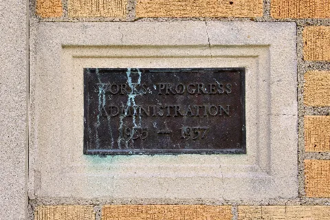 Forney High School Building Wpa Plaque