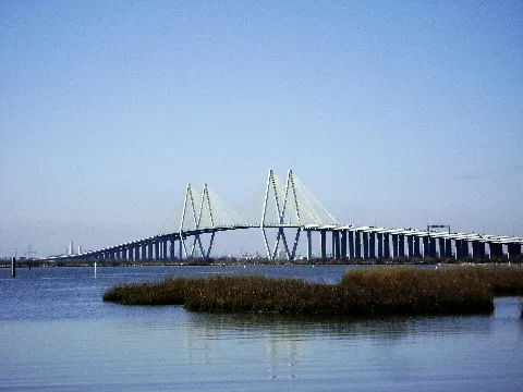 Fred Hartman Suspension Bridge, Hwy 146, Baytown, Texas 0220101111