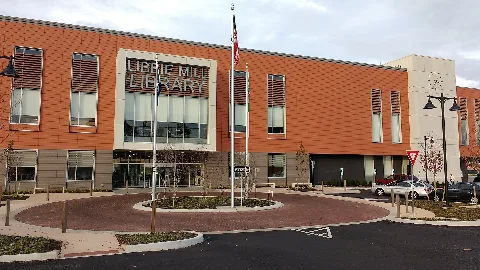 Front View Of Libbie Mill Library (1)