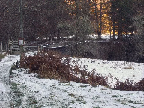 Gilbert's Bridge In Winter Geograph.org.uk 2186547